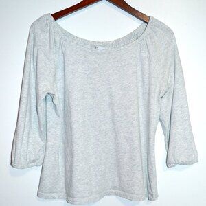 Gap Women’s Gypsy Top L Light Gray Boho Fairycore Minimalist